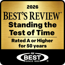2024 Best's Review Standing the Test of Time Rated A or higher for 50 years logo