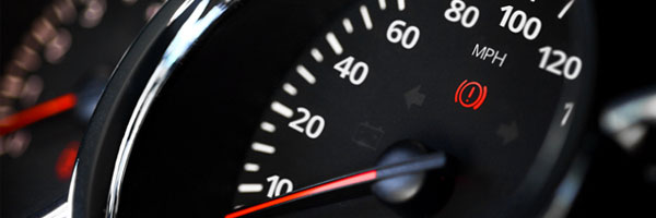 Car gauge with maintenance alert