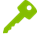 Icon of a green house key